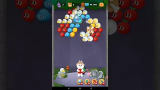 line bubble 2 level 657 晶（無道具，剩4球）