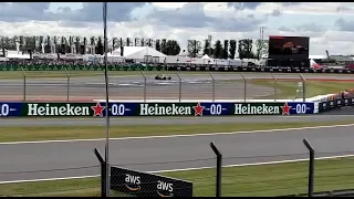 Sebastian Vettel driving Nigel Mansells’ Williams FW14B - Silverstone 2022