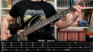 METALLICA - For whom the bell tolls 🔔 (bass cover w/ Tabs) SIMPLIFICATED