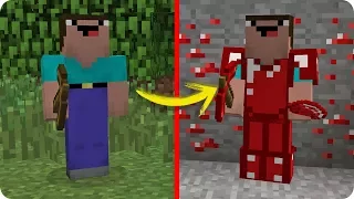 NOOB MINECRAFT VS DIAMANTE ROJO MÁGICO TROLL NOOB CONSIGUE SUPERPODERES EN MINECRAFT