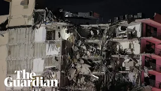 Footage shows aftermath of 12-story Miami building collapse