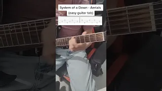 System of a Down - Aerials (guitar riff with tabs)