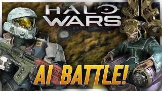 Rebels vs. UNSC and Covenant! Halo Wars AI Battle
