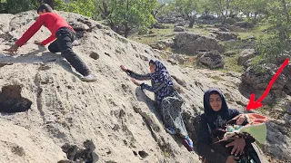 Fariba and Akram's Adventure in the Mountains Looking for Lost Goats