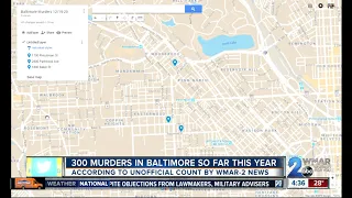 300 murders in Baltimore for fourth consecutive year