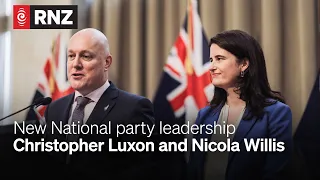 New National party leader Christopher Luxon and deputy leader Nicola Willis | 30 Nov 2021 | RNZ