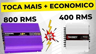 Taramps 400w Rms será se substitui pirâmide de 800w antiga? Veja isso #somautomotivo #rayllansom