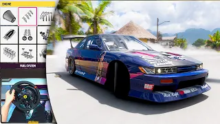 forza horizon 5 : How to tune Nissan Silvia club k's for drift 4K