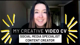 THE BEST VIDEO CV YOU HAVE EVER SEEN - Isabel Salas - Social Media Specialist