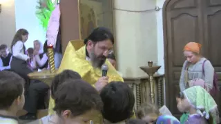 Детская литургия в храме свв. бесср. Космы и Дамиана в Шубине