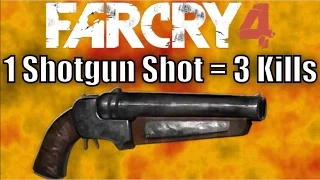 Far Cry 4: 1 Shotgun Shot = 3 Kills