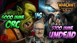 6000 MMR Orc vs 5700 MMR Undead (Reforged Warcraft 3)