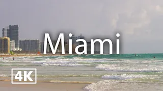Miami 4K | City tour with Calm Music