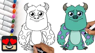 How To Draw Sully | Monsters Inc
