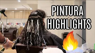 I Got Pintura Highlights! + Curly Lesson From My Stylist