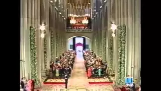 Royal Wedding, Spain - Letizia Ortiz Rocasolano walks down the aisle.