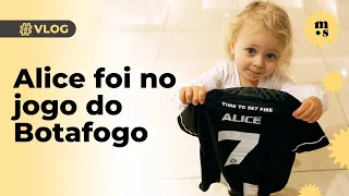 Alice no jogo do Botafogo, em Londres