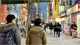 【4K】Tokyo Evening Walk - Akihabara to Ueno (Jan.2021)