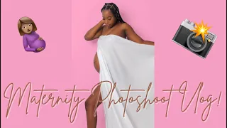 My Maternity Photoshoot Vlog!📸🤰🏽