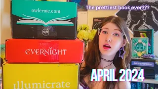 April Unboxings! | Owlcrate, Illumicrate, and Evernight 2024