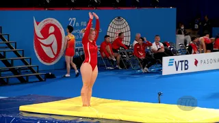 OERSKOV Sara (DEN) W - 2019 Trampoline Worlds, Tokyo (JPN) - Qualification Tumbling R1