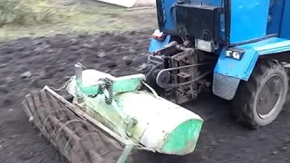 🚜ФРЕЗЕРОВКА Мини-трактором.