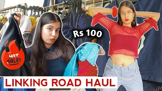 Cheapest Bandra Linking Road Try On Haul | 100 Rs Tops Sale | Style On a Budget 🔥