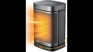 Amazon Dreo Space Heater  70Oscillating Portable Heater with Thermostat 1500W PTC Ceramic Heater