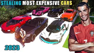 Gta 5 - Stealing World's Most Expensive Cars 2023 With Cristiano Ronaldo! (Real Life Cars #34)