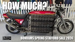 Bonhams Motorcycle Auction at Stafford Classic Motorcycle Show 2024 in 4K. What would you buy?