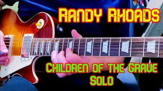 Randy Rhoads Cover - Children of the Grave Guitar Solo (triple tracked)