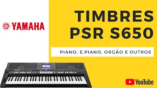 Amostras de timbres Yamaha PSR s650 - #TECLADO_PARA_IGREJAS