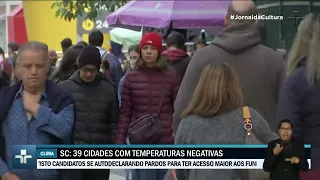 Frente fria no Sul do Brasil faz 39 cidades amanhecerem com temperaturas negativas