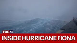 Huge 50-foot waves from Hurricane Fiona in Atlantic Ocean | SailDrone video