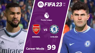 FIFA 23 Chelsea vs Arsenal | Premier League | FIFA 23 Career Mode | FIFA 23 PC Gameplay