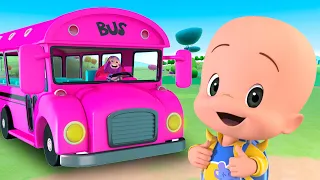 The Wheels on the pink bus | Colitas is the queen of the ocean | Songs For Kids  | Cleo & Cuquin