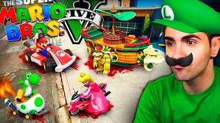 ROBANDO COCHES de SUPER MARIO LA PÉLICULA en GTA 5! 🍄😈🔥