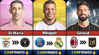 🚨ALL TOP 40  NEW CONFIRMED TRANSFERS SUMMER 2024! ✅😱 Ft. Di Maria to Miami, Mbappe to Madrid, Giroud