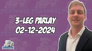 3-Leg Parlay For Monday 2/12/24 | NBA Picks | College Basketball Picks