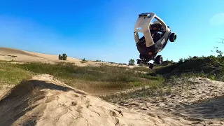 Gas Powered Police Cozy Coupe goes on the DUNES!!!!