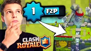 NEUE CHALLENGE: 3000 TROPHÄEN MIT F2P LEVEL 1 ACCOUNT! • Clash Royale Deutsch