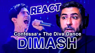 REAGINDO (REACT) a DIMASH - CONFESSA + The Diva Dance | Análise Vocal por Rafa Barreiros
