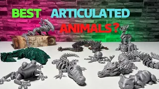 Top 11 Articulated 3D print Animals - 3D print timelapse compilation on Creality CR-6 SE - 4K video