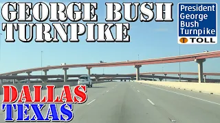 President George Bush Turnpike FULL Outer Loop - Dallas - Texas - 4K Highway Drive