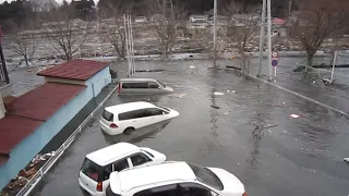 2011 Japan Tsunami - Kamiyama River, Kesennuma City. (Full Footage)