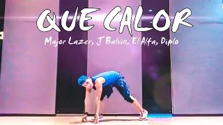 QUE CALOR - MAJOR LAZER, J BALVIN, EL ALFA, DIPLO | ZUMBA FITNESS DANCE WORKOUT | FITDANCE CHOREO