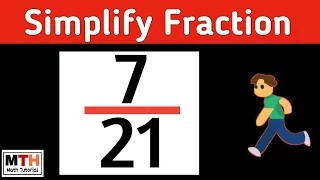 Simplifying the fraction 7/21