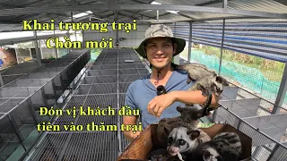 Khai Trương Trại Chồn Hương | Đón Vị Khách Đầu Tiên Đến Thăm Trại|Cách Làm Chuồng Nuôi Chồn