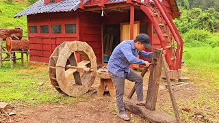 Bushcraft Water Wheel Restoration | Harnessing Water Power For My New Project.