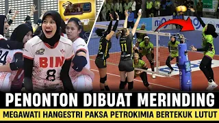 Satu Gor Teriak Histeris !! Megawati Hangestri All Out, Banting Petrokimia Dengan Teknik Andalan